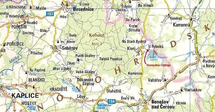 Exact position of Honeydew Cottage